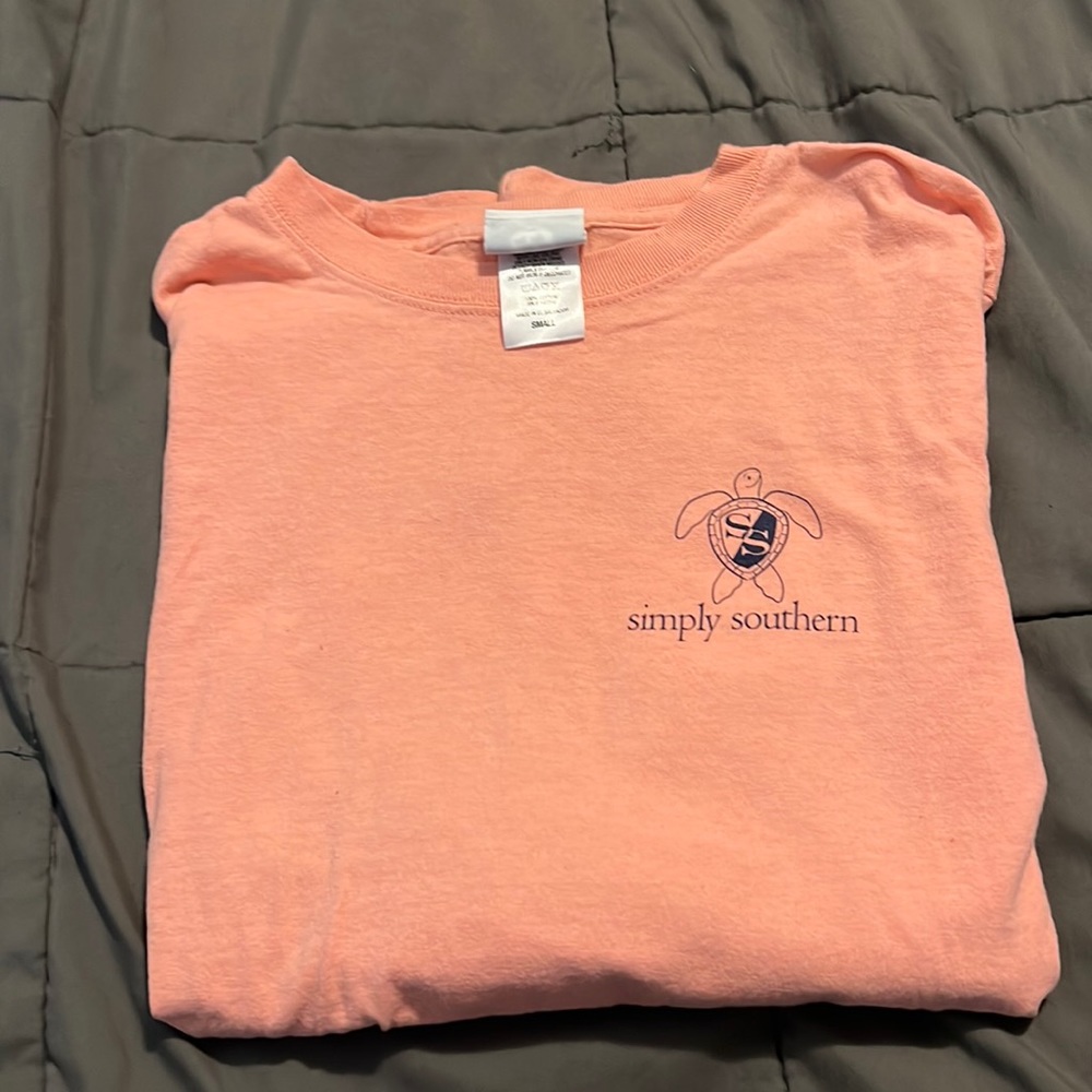 Long sleeve pink simply southern t shirt